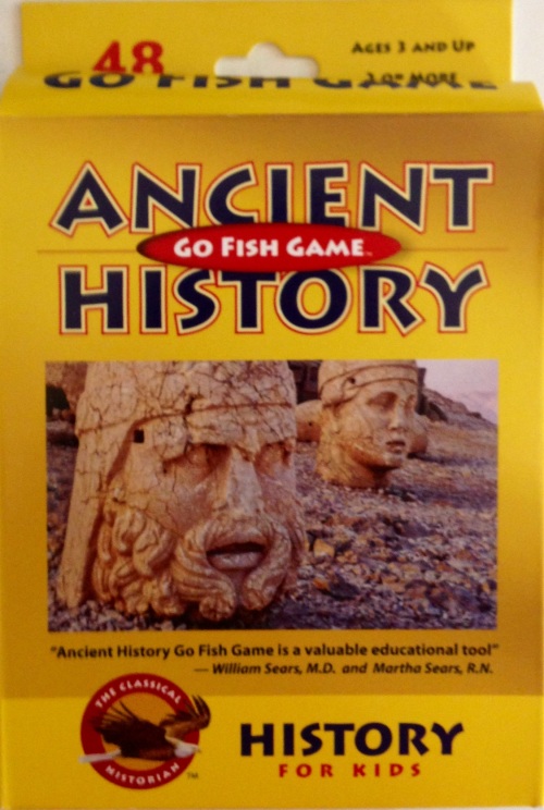 The Classical Historian Go Fish card game deck showing Ancient History category